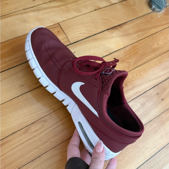 Nike SB Stefan Janoski Max Burgundy Size 8 Women - Picture 8 of 13